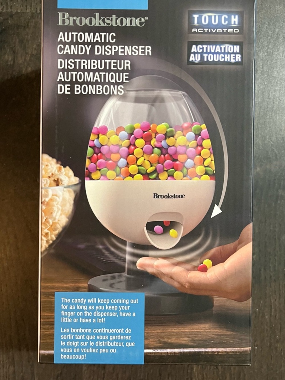 BNIB Brookstone Automatic Touch Candy Dispenser - White